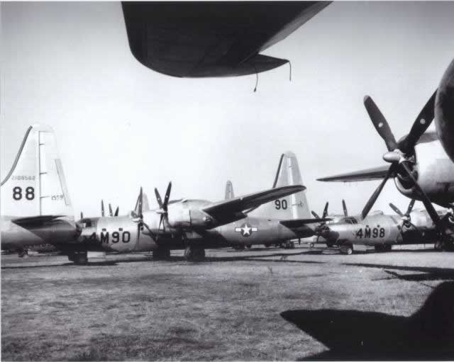 B-32 bombers stored at Walnut Ridge, Arkansas, after WW II
