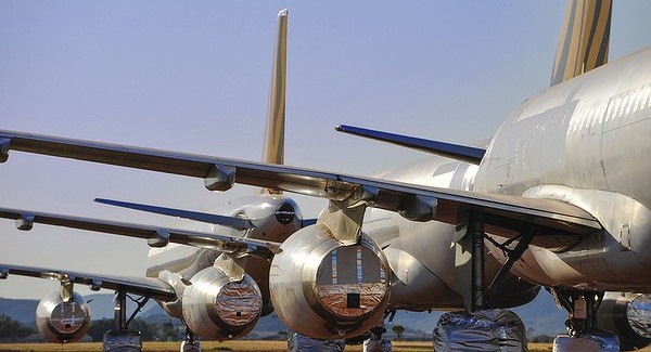 Asia Pacific Aircraft Storage at Alice Springs Airport in Australia