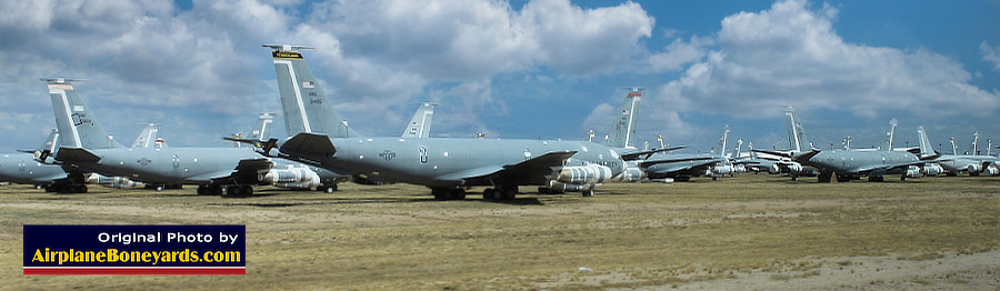 USAF KC-135 tankers in storage at Davis-Monthan's AMARG facility