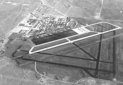 Aerial view of Victorville Army Air Field, August, 1943