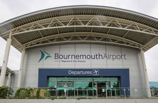 Passenger terminal at the Bournemouth Airport