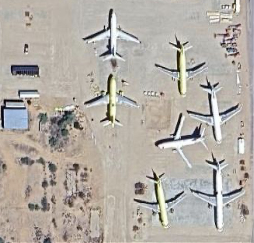 Aerial view of eCube Solutions facilities at the Coolidge Municipal Airport in Arizona