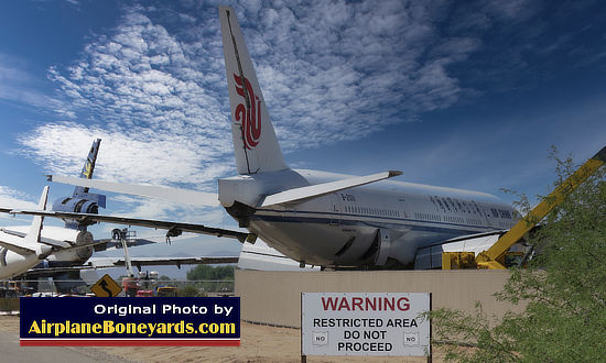 Restricted area at the Pinal Airpark in Arizona