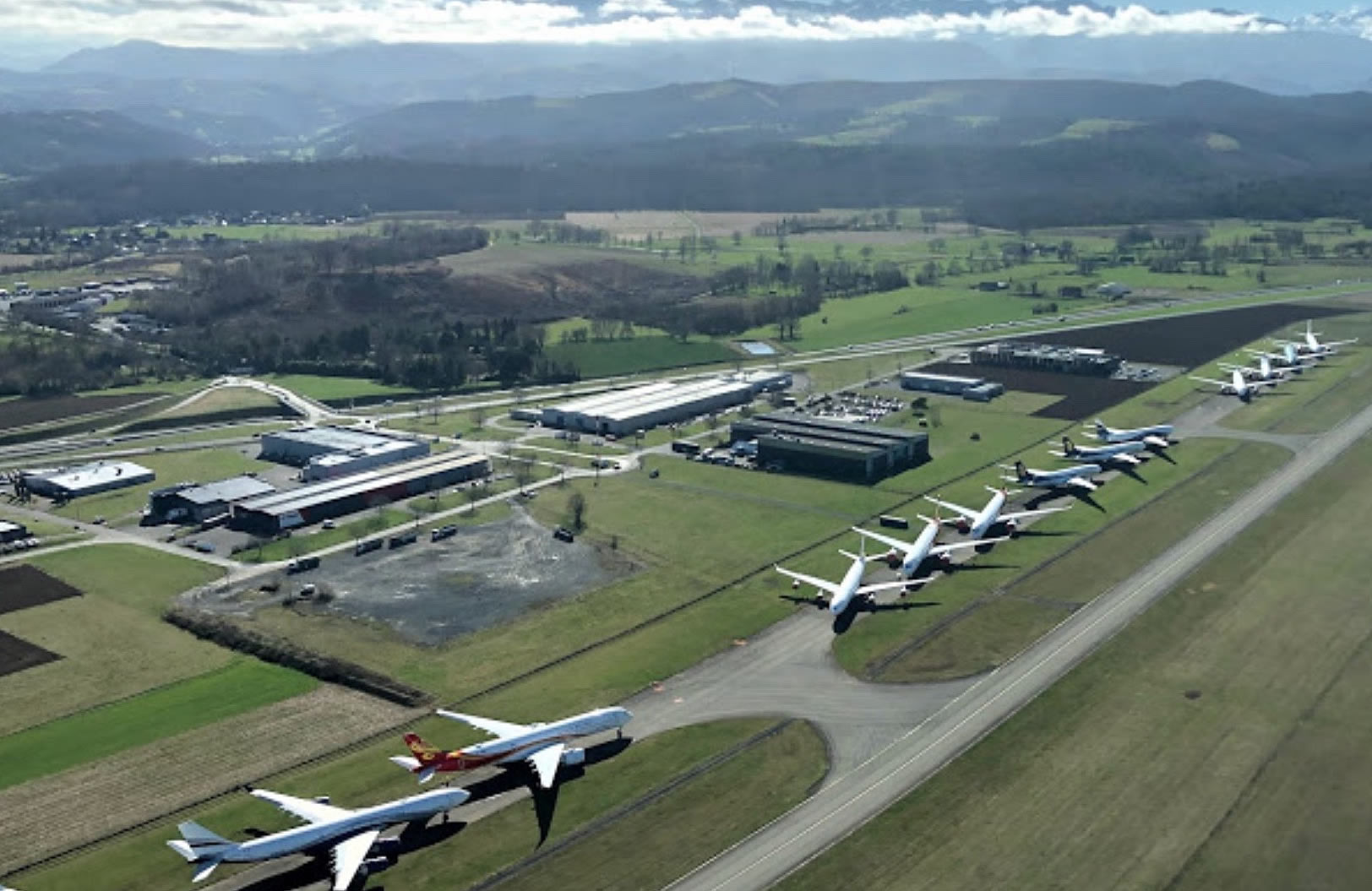TARMAC Aerosave operations at the Tarbes–Lourdes–Pyrénées Airport