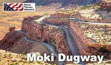 The Moki Dugway and its dramatic switchbacks, in southern Utah